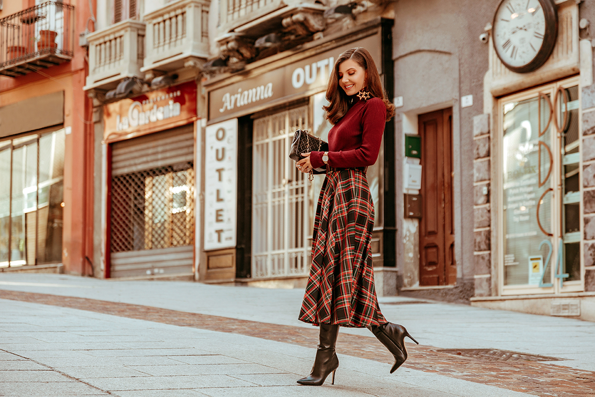 Outfits with black 2024 high heel boots