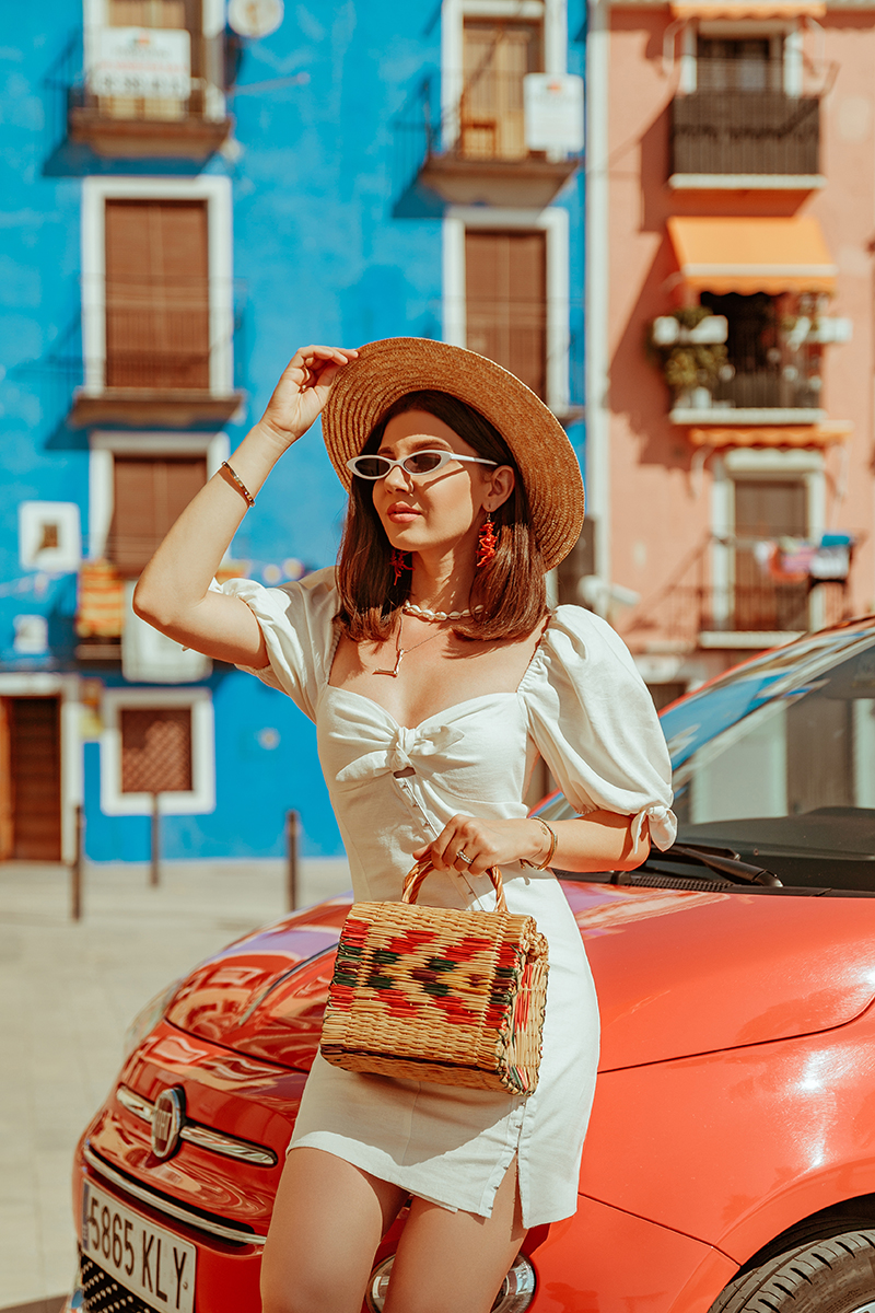 larisa costea,larisa style,larisa in spian, espagna,spain, summer in spain,travelblog,larisa costea blog, fashion blog, travel blog,traveler, traveltips, rental car, rental,masina de inchiriat, alicante, valencia, villajoyosa, ,for love and lemons, shopbop, sales, linen dress, white stress, staw hat,summer utfit, summer holiday oufit,summer outfit, outfit inspiration,ootd, white sandals, zara, white microsunnies,asos, straw hat, straw bag, handmade, goldcar, goldcar europe,castellon,goldcar rent a car