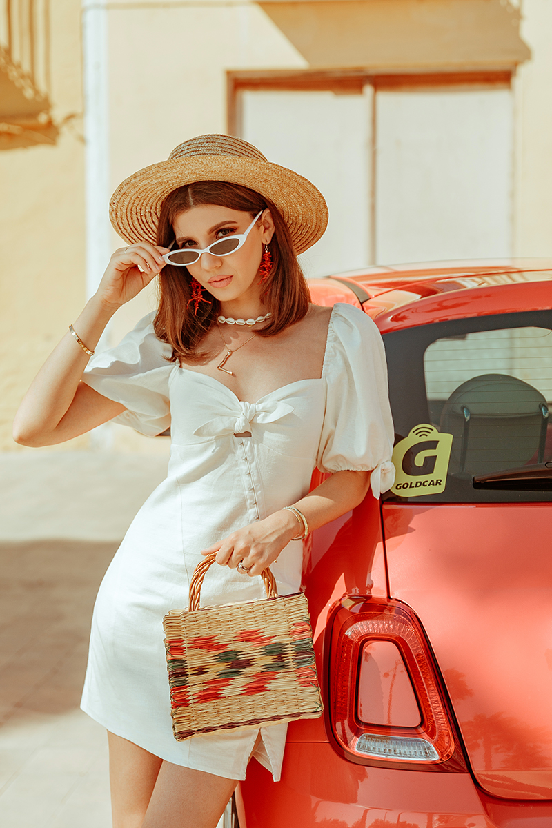 larisa costea,larisa style,larisa in spian, espagna,spain, summer in spain,travelblog,larisa costea blog, fashion blog, travel blog,traveler, traveltips, rental car, rental,masina de inchiriat, alicante, valencia, villajoyosa, ,for love and lemons, shopbop, sales, linen dress, white stress, staw hat,summer utfit, summer holiday oufit,summer outfit, outfit inspiration,ootd, white sandals, zara, white microsunnies,asos, straw hat, straw bag, handmade, goldcar, goldcar europe,castellon,goldcar rent a car