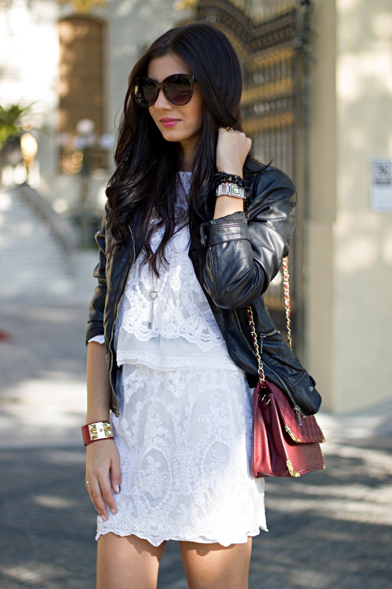 White lace dress – Larisa Costea