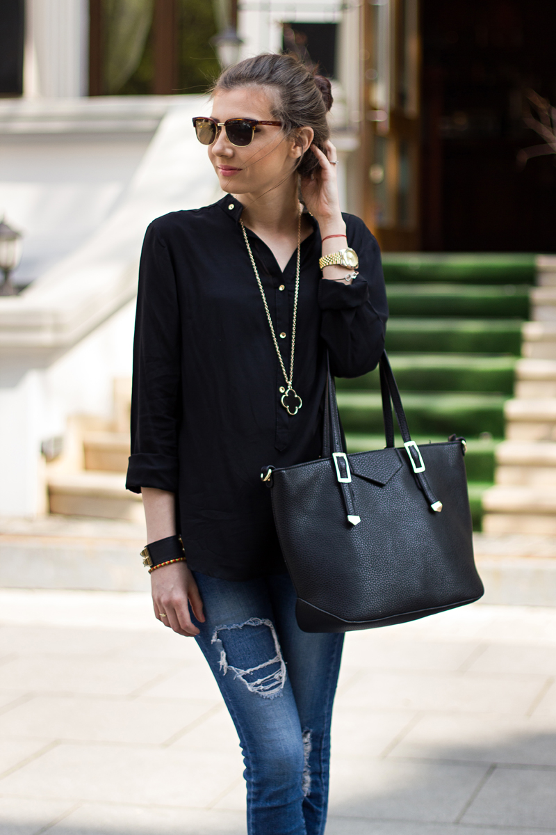 Cassiopeia Talissa blouse black combi