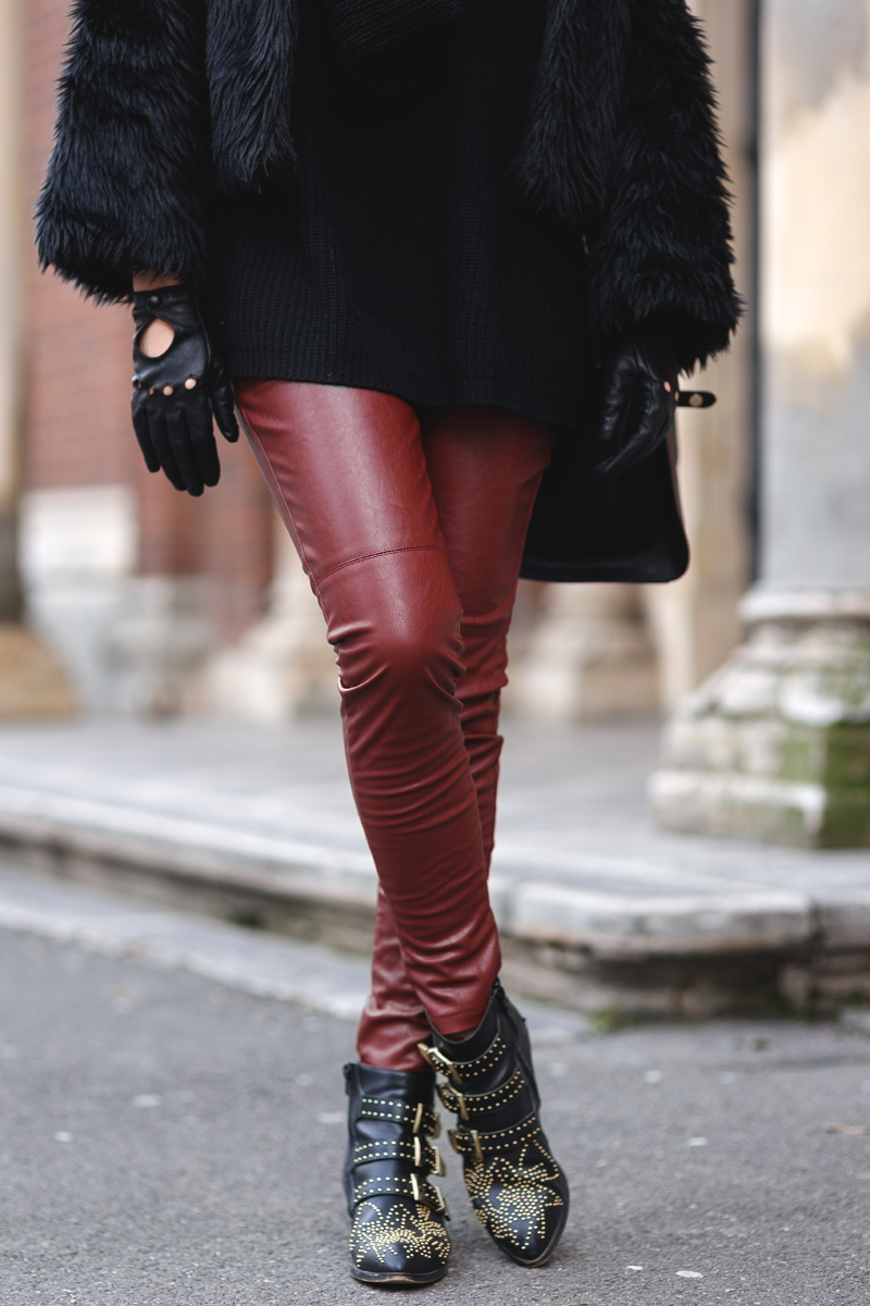 Burgundy leather – Larisa Costea