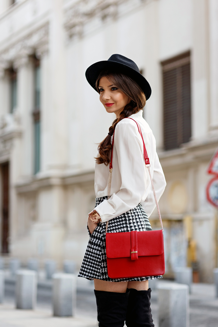 Checked skirt – Larisa Costea